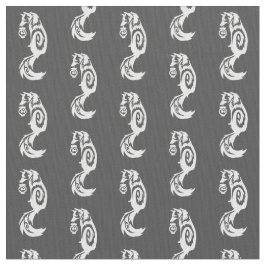 Tela Fox sutil Kitsune tribal con la linterna del