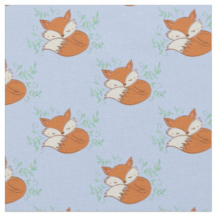 Tela Fox Watercolor Baby Room Decour Woodland Animal