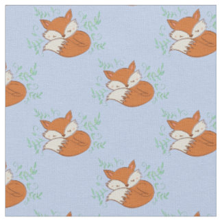 Tela Fox Watercolor Baby Room Decour Woodland Animal