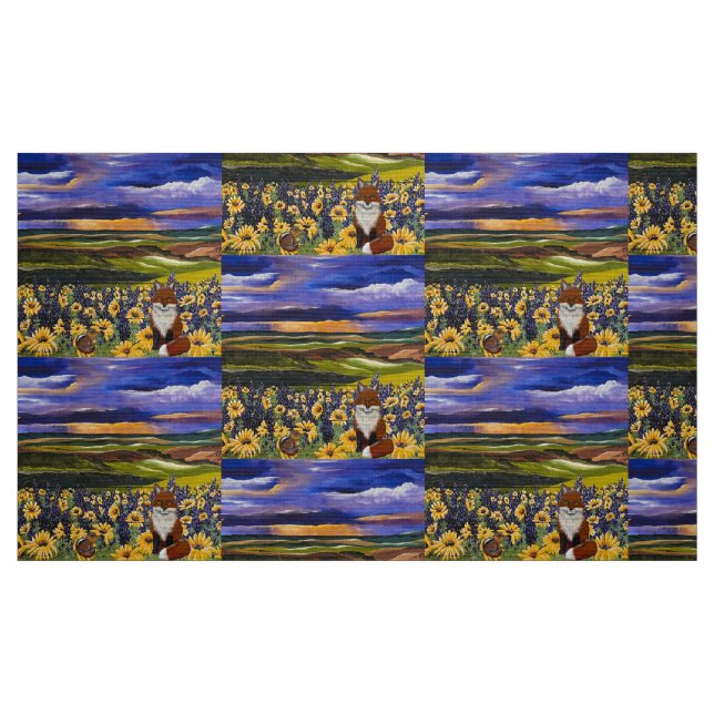 Tela Fox Y Friend Storm ("Cuarto gordo" (fat quarter))