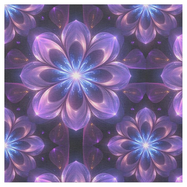 Tela Fractal Bloom Fabric (De cerca)