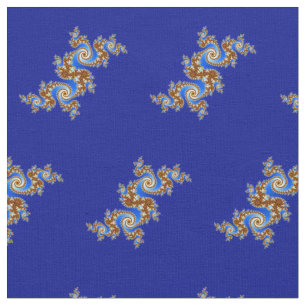 Tela Fractal Brown azul de Swirly