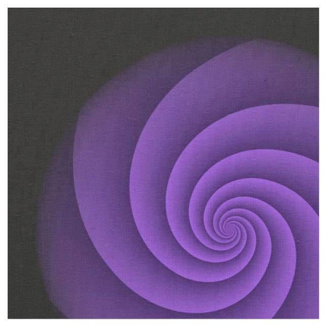 Tela Fractal de espirales de poder - violeta + tus idea (De cerca)