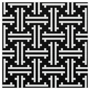 Tela Franco chino Art Deco, negro y blanco