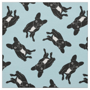 Tela Frenchie brindle lindo en arte digital negro y