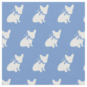 Tela Frenchie Bulldog francés Perro Frenchy Luz Azul