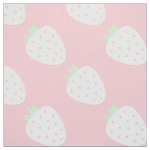 Tela fresa blanca estampado pastel rosa