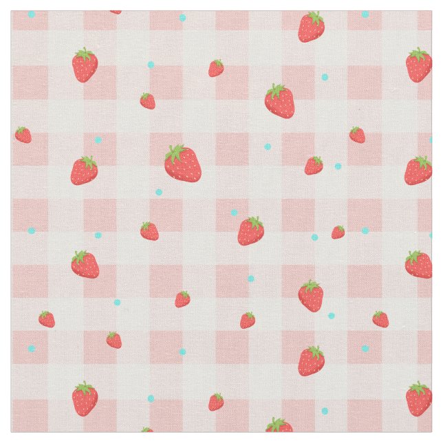 Tela Fresa Gingham Fabric (De cerca)