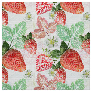 Tela Fresas, bayas, rojas, frescas, maduras, dulces,
