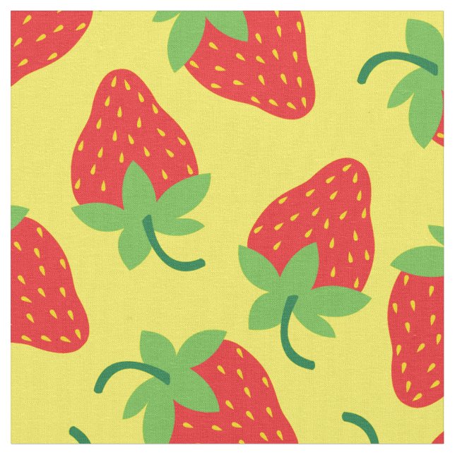 Tela Fresas Frutas Lindo Comida Para Niños (De cerca)