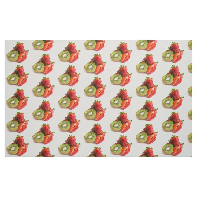 Tela Fresas y kiwi ("Cuarto gordo" (fat quarter))
