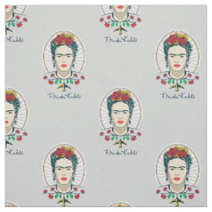 Tela Frida Kahlo   Floral Vintage