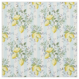 Tela Frisia floral de flor de limón italiano Mediterrán