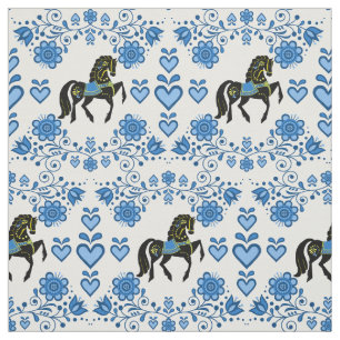 Tela Frisio/azul/oro/negro populares del Frisian,