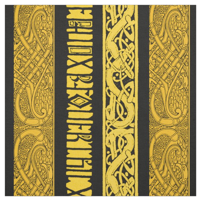 Tela Fronteras célticas en oro (Retal)