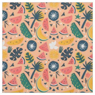 Tela Fruta Colorida de Verano
