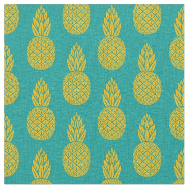 Tela Fruta tropical de la piña (De cerca)