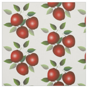 Tela Frutas de Manzanas Rojas