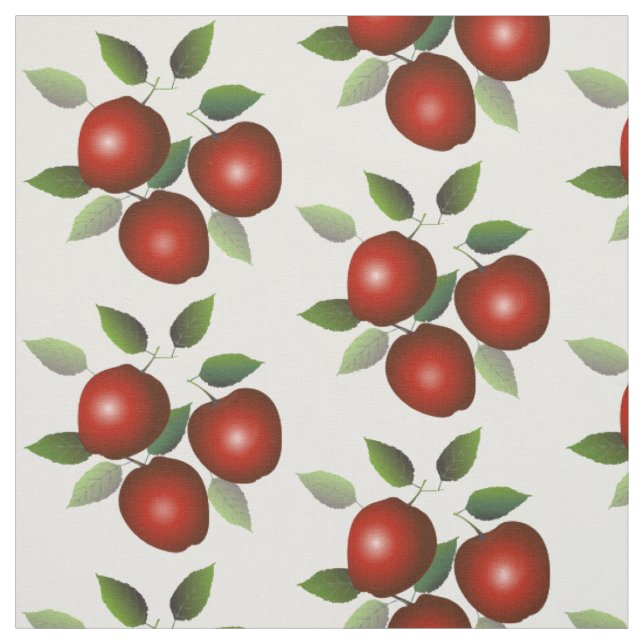 Tela Frutas de Manzanas Rojas (Retal)