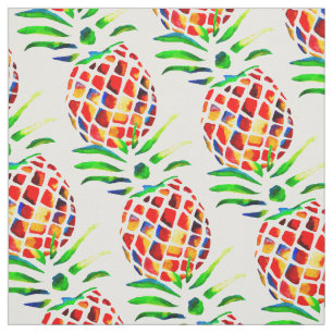 Tela Fruto de piña colorido arte pop