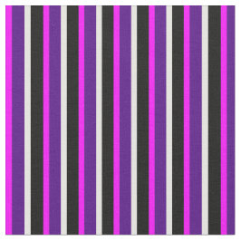 Tela Fuchsia, índigo, crema de menta y patrón negro