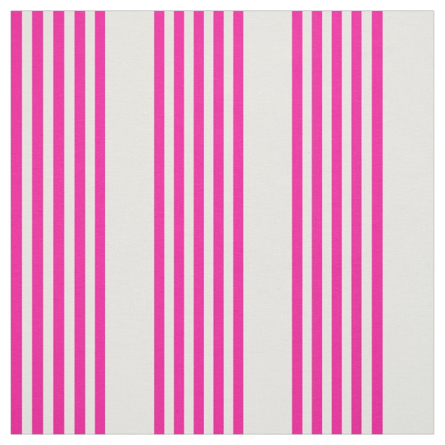 Tela Fuchsia y cinco rayas blancas (Retal)