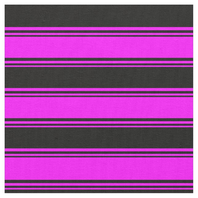 Tela Fuchsia y franjas negras (De cerca)