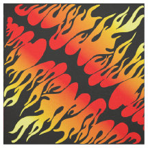 Fuego incendiario, patrón negro rojo amarillo