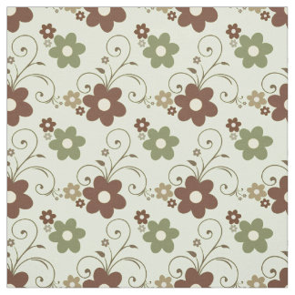 Tela Fun floral Retro Green