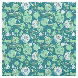 Tela Fun Hot Tub Blue Pattern