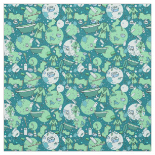 Tela Fun Hot Tub Blue Pattern
