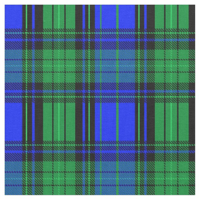 Tela Funda azul y verde escocesa, (De cerca)
