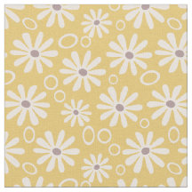 Funky Daisies and Bubbles Yellow