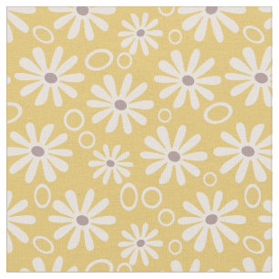 Tela Funky Daisies and Bubbles Yellow