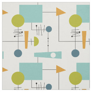 Tela Funky Geometric Flow Chart MidCentury Modern