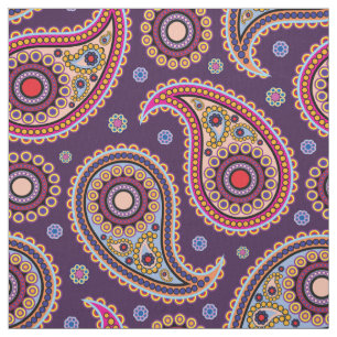 Tela Funky Paisley Fabric