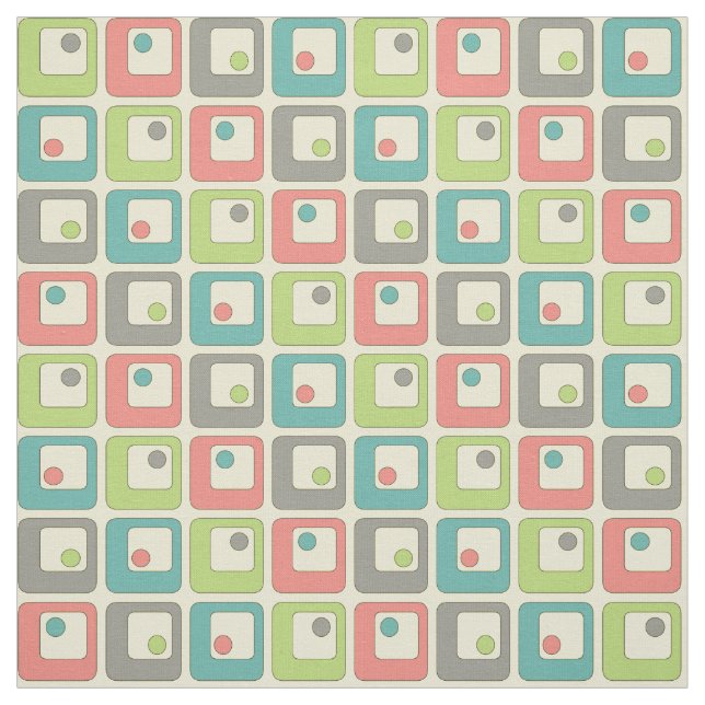 Tela Funky Squares Fabric (Retal)