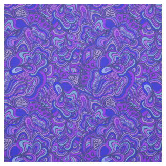 Tela Funky Swirly Abstract Purple