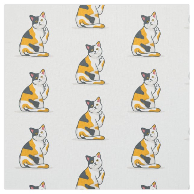 Tela Funny Cat Fabric (Retal)
