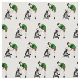 Tela Funny Lawnmower Man Personalizado