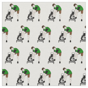 Tela Funny Lawnmower Man Personalizado