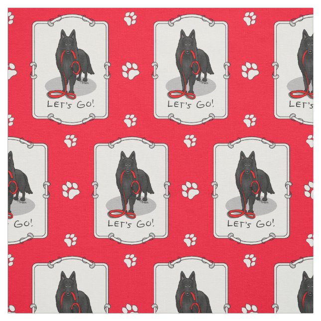 Tela Funny Let's Go! Walk Belgian Sheepdog (black 1) (Retal)