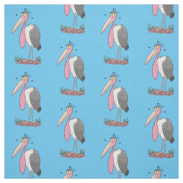 Tela Funny marabou stork personalizado (Retal)