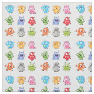 Tela Funny Monsters Monster Fabric