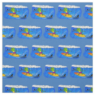Tela Funny personalizado de surf con lagarto frito