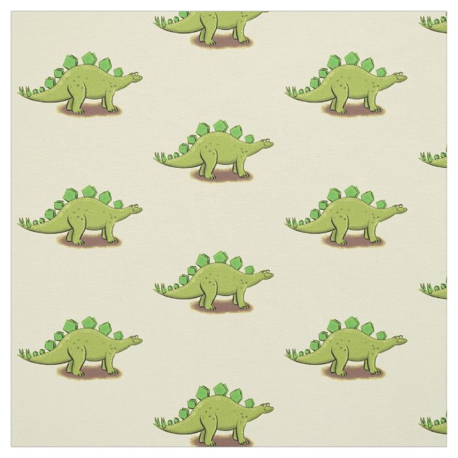 Tela Funny stegosaurus dinosaur personalizado (Retal)