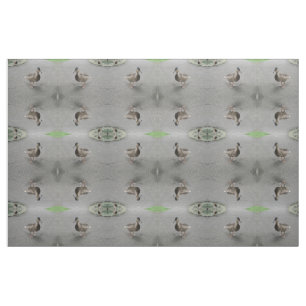 Tela Funny Waddling Duck Patteron Animal Fabric