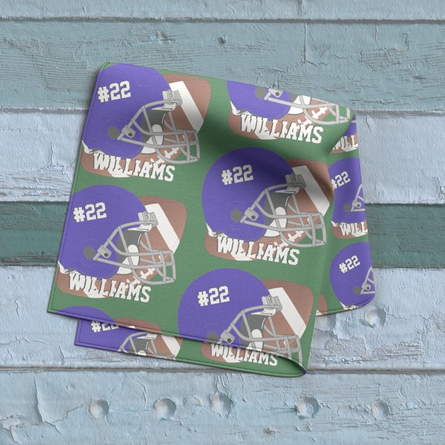 Tela Fútbol Casco azul oscuro número+nombre (Subido por el creador)