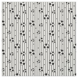 Tela Fútbol de fútbol en franjas negras y blancas