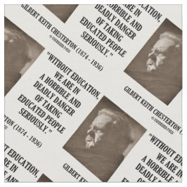 Tela G.K. Peligro mortal de la educación de Chesterton